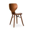 Ik zoek Roderick Vos/Lintoo stoelen 2 stuks hout (bruin), Ophalen of Verzenden, Bruin, Hout