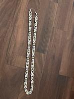 Heren ketting zilver/goud RVS (stainless steel), Ophalen, Zo goed als nieuw, Goud, Staal