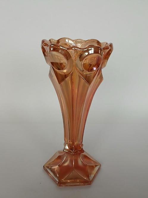 Vaas Carnival Glas Art Deco 1930’s, Antiek en Kunst, Antiek | Glas en Kristal, Ophalen of Verzenden