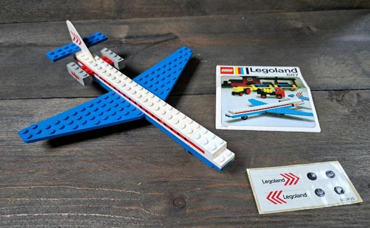 Lego Legoland set 687. Caravelle Plane, Kinderen en Baby's, Speelgoed | Duplo en Lego, Zo goed als nieuw, Lego, Complete set, Ophalen of Verzenden
