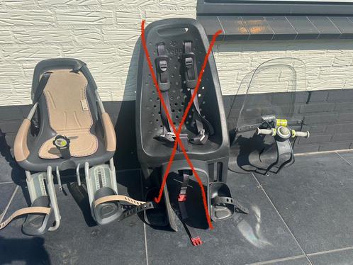 Kinderzitje voor met windscherm, Fietsen en Brommers, Fietsaccessoires | Fietsstoeltjes, Zo goed als nieuw, Ophalen