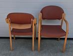 100 x Vintage Deense design stoelen hout retro cafestoelen, Huis en Inrichting, Bruin, Ophalen of Verzenden, Zo goed als nieuw