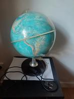 Vintage wereldbol met verlichting, Ophalen of Verzenden, Gebruikt