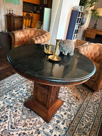 Decoratieve Salontafel / bijzettafel met natuursteen blad beschikbaar voor biedingen