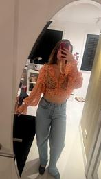 Oranje bloemenprint blouse van Loavies, Maat 38/40 (M), Verzenden, Oranje, Loavies