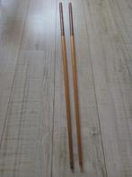2 vintage houten kinder/ biljart/keuen/lengte 1 meter, Sport en Fitness, Biljarten en Poolen, Ophalen of Verzenden, Gebruikt, Keu of Ballen