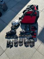 Nijdam Skeelers maat 38 helm, tas, pols beschermers, Zo goed als nieuw, Inline skates 4 wielen, Ophalen, Overige merken