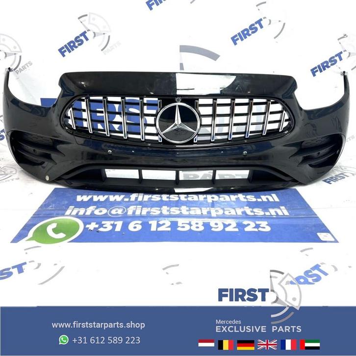 W213 W238 2023 FACELIFT AMG VOORBUMPER ZWART E Klasse Merced, Auto-onderdelen, Carrosserie en Plaatwerk, Bumper, Mercedes-Benz
