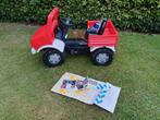 Unimog Brandweer traptrekker trapauto+stickers als nieuw!, Kinderen en Baby's, Speelgoed | Buiten | Skelters, Ophalen, Zo goed als nieuw