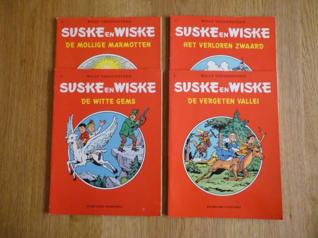 Suske & Wiske reclame uitgave 4x, Boeken, Stripboeken, Gelezen, Meerdere stripboeken, Ophalen of Verzenden