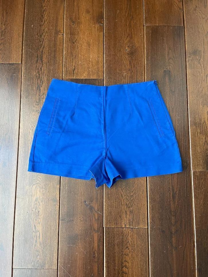 ** ZARA short / korte broek, maat XL**, Kleding | Dames, Broeken en Pantalons, Zo goed als nieuw, Maat 46/48 (XL) of groter, Blauw