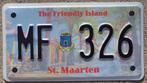 SINT MAARTEN motorfiets nummerplaat kentekenplaat, Ophalen of Verzenden, Nieuw, Auto's