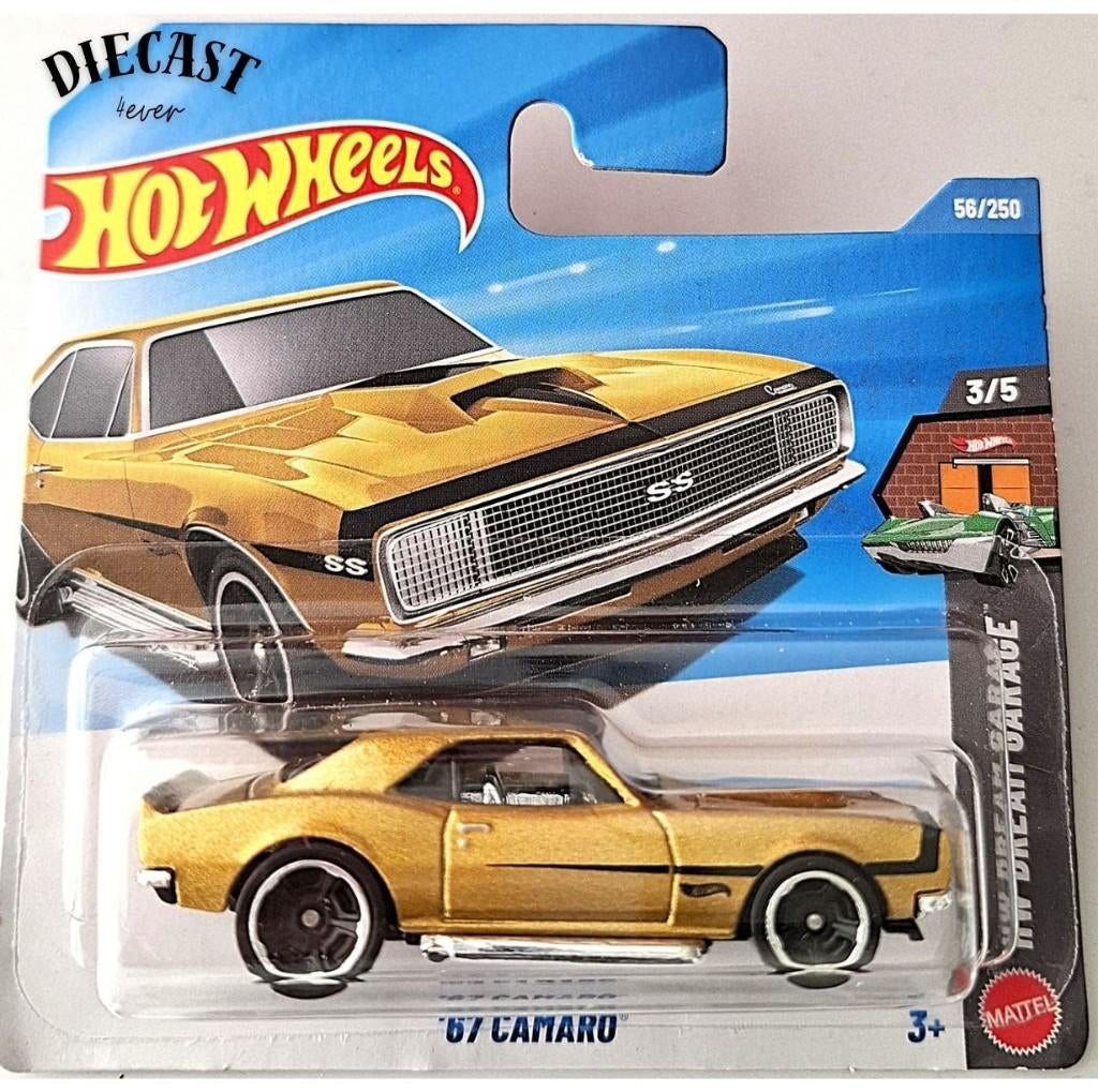 Hot Wheels '67 Camaro, Gold, Ophalen, Nieuw, Auto