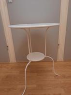 Wit IKEA Tafeltje, Huis en Inrichting, Minder dan 55 cm, Gebruikt, Metaal of Aluminium, Rond