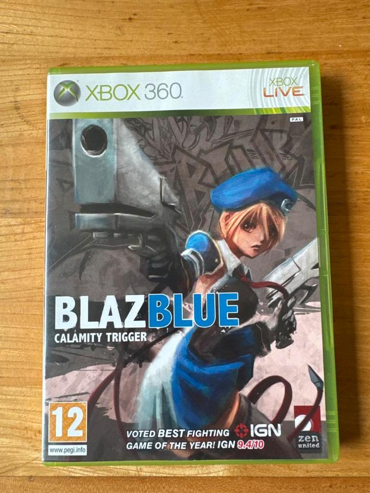 Blazblue Calamity Trigger - Xbox 360, Spelcomputers en Games, Games | Xbox 360, Gebruikt, Vechten, 2 spelers, Vanaf 12 jaar, Online