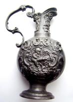Prachtige Antieke tinnen kan Antieke kan van Tin Uniek, Antiek en Kunst, Antiek | Tin, Ophalen of Verzenden