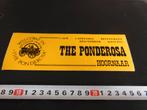 sticker Hoornaar THE PONDEROSA cafe cafetaria Discotheek *, Ophalen, Zo goed als nieuw