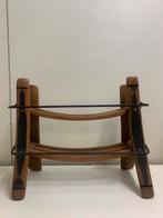 Vintage Eiken Brutalist Houten Wijnrek Japandi 1960 Hout, Huis en Inrichting, Woonaccessoires | Wijnrekken, Ophalen of Verzenden