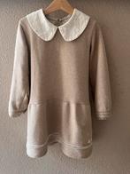 Bajé jurk beige met kraagje wit maat 110/116 winterjurk, Ophalen of Verzenden, Zo goed als nieuw