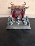 Lachende Boeddha in Tempel - Decoratief Beeld, Ophalen of Verzenden, Zo goed als nieuw