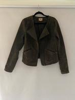 ONLY Dames Bikerjack Imitatiesuède - Olijfgroen maat L / 40, Only, Maat 42/44 (L), Ophalen of Verzenden, Zo goed als nieuw