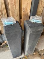 Betonnen Tuinpalen met bevestigingsmateriaal, Tuin en Terras, Tuinhekken en Hekwerk, Ophalen of Verzenden, Zo goed als nieuw, Overige materialen
