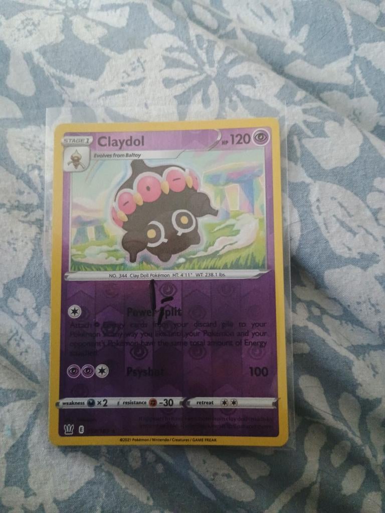 Holo Claydol Pokémon Kaart, Ophalen of Verzenden, Zo goed als nieuw, Losse kaart, Foil