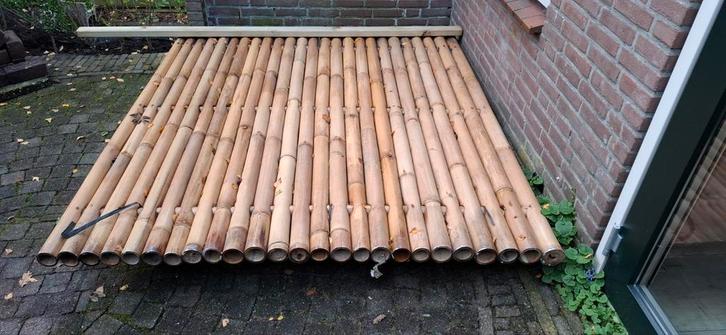 2 Nieuwe Bamboo/bamboe schutting panelen 200x180, Tuin en Terras, Tuinschermen, Nieuw, Hout, 150 tot 200 cm, 200 cm of meer, Ophalen