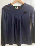 Donkerblauwe longsleeve, shirt van Benetton mt. 146/152, Meisje, Ophalen of Verzenden, Zo goed als nieuw, Shirt of Longsleeve