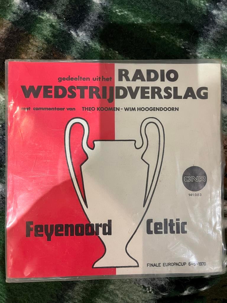 Feyenoord - Celtic - 6 mei 1970 - 7 inch single, Verzamelen, Sportartikelen en Voetbal, Gebruikt, Overige typen, Feyenoord, Ophalen of Verzenden