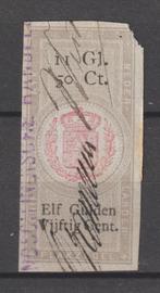 Nederland Belastingzegel Plakzegel serie 1873-1883 11,50, Verzenden, T/m 1940, Gestempeld