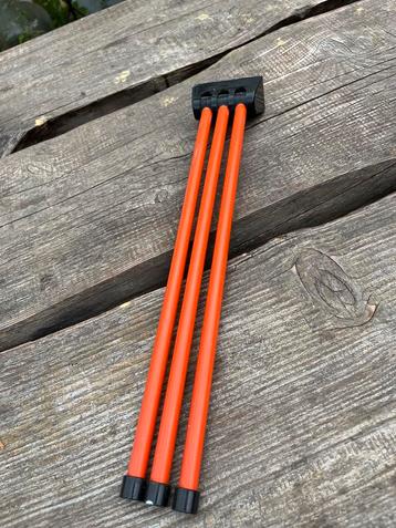 Retro handdoeken rek oranje vintage jaren 60 midcentury €5 beschikbaar voor biedingen