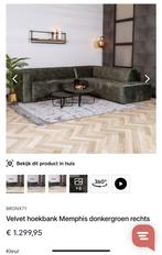 !!ACTIE!! Hoekbank Memphis Velvet Groen Bronx71