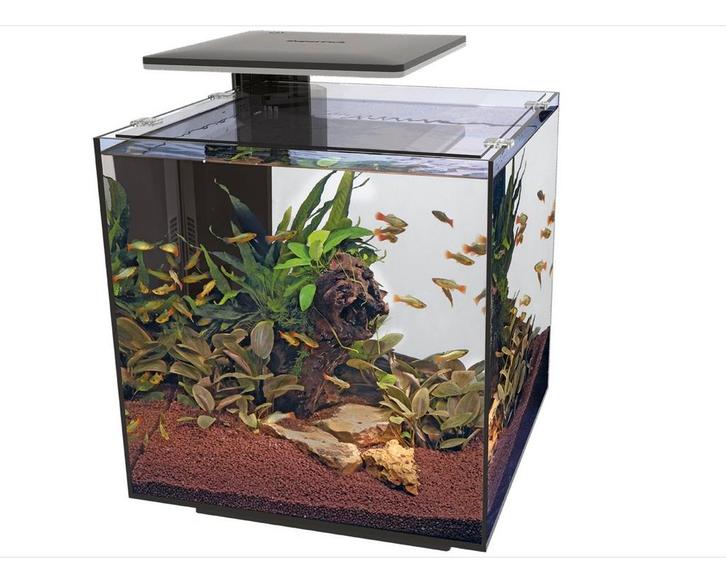 SuperFish aquarium QubiQ 30 Pro zwart 30 L, Dieren en Toebehoren, Vissen | Aquaria en Toebehoren, Zo goed als nieuw, Leeg aquarium