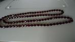 Granaten ketting lengte 90 cm, Ophalen of Verzenden, Zo goed als nieuw, Rood, Steen of Mineraal