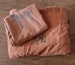 Mooie dekbedovertrek met dierenprint, Huis en Inrichting, Slaapkamer | Beddengoed, Eenpersoons, Bruin, Dekbedovertrek, Ophalen of Verzenden