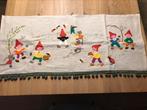 Handgemaakt kaboutertjes vintage kinderwandkleed!!, Antiek en Kunst, Antiek | Kleden en Textiel, Ophalen of Verzenden