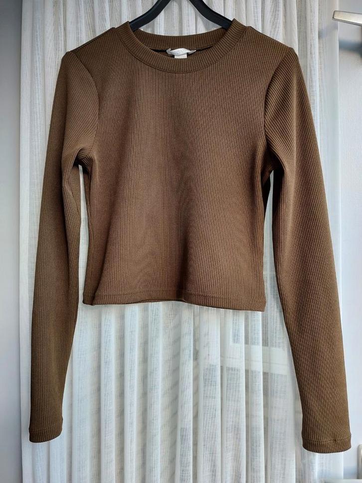 Korte mooie trui/ shirt maat M van H&M, Kleding | Dames, Truien en Vesten, Zo goed als nieuw, Maat 38/40 (M), Ophalen of Verzenden