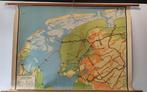 Schoolkaart Friesland, Antiek en Kunst, Antiek | Schoolplaten, Ophalen, Aardrijkskunde