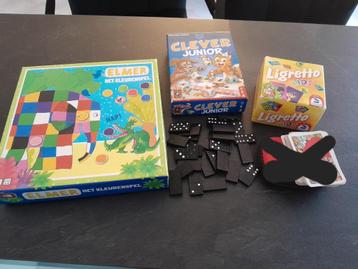 Kinder spelletjes: clever junior, elmer, ligretto kids beschikbaar voor biedingen