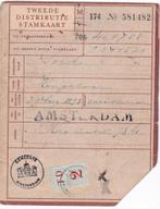 Tweede Distributie Stamkaart Amsterdam C. Hengelaar geb.1891, Verzamelen, Militaria | Tweede Wereldoorlog, Verzenden, Overige soorten