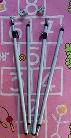 2 Glasfiber carbon frame dakliggers + 2 bevestiging blokjes, Caravans en Kamperen, Ophalen, Zo goed als nieuw