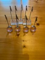 4 roze en 5 transprante fotohouder menu houder, Ophalen of Verzenden, Zo goed als nieuw