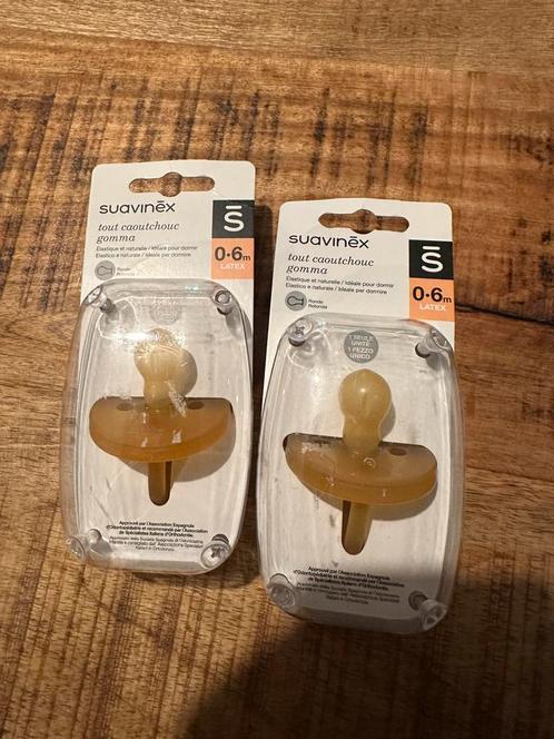 2x Suavinēx natuurrubber speen 0-6 maanden, Kinderen en Baby's, Babyvoeding en Toebehoren, Nieuw, Overige typen, Ophalen of Verzenden
