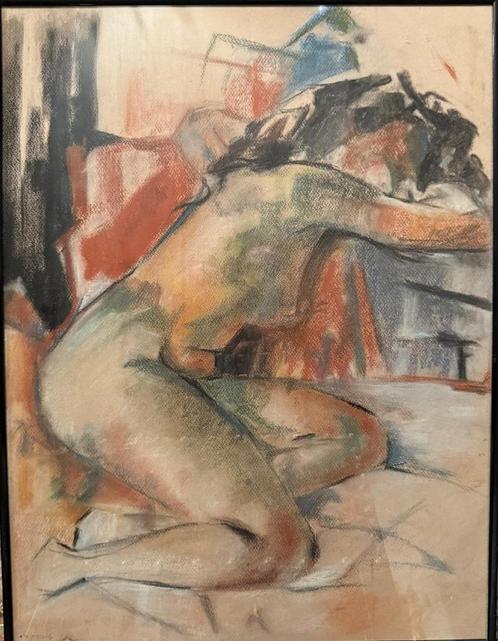 Origineel werk Nic Jonk (Amsterdamse school)  Gesigneerd en, Antiek en Kunst, Kunst | Schilderijen | Klassiek, Ophalen