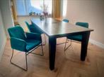 2x designer stoelen (Nederlands merk: TASP), Huis en Inrichting, Stoelen, Ophalen, Gebruikt, Twee, Blauw