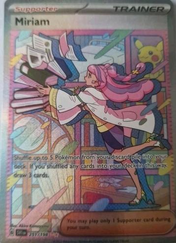Pokemon kaart Miriam beschikbaar voor biedingen