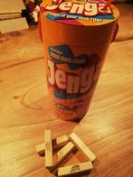 Originele jenga toren in oranje cilinder koker, Een of twee spelers, Ophalen of Verzenden, Zo goed als nieuw