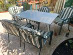 Stapelbare groene tuinstoelen 5 stuks, Tuin en Terras, Ophalen, Gebruikt, Kunststof