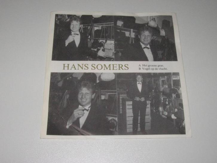 SINGLE : HANS SOMERS  Het groene gras - GESIGNEERD !, Cd's en Dvd's, Vinyl Singles, Gebruikt, Single, Nederlandstalig, 7 inch